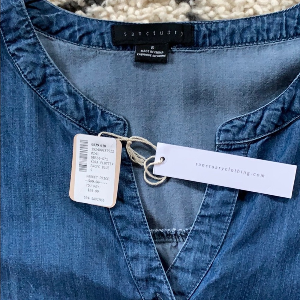Kora Flutter pacfc blue top - Picture 5 of 7